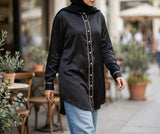 Satin Button Down Shirt