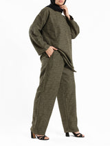 Shiny Tweed Set - Emalina Fashion