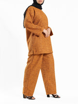 Shiny Tweed Set - Emalina Fashion