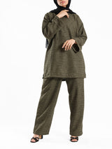 Shiny Tweed Set - Emalina Fashion