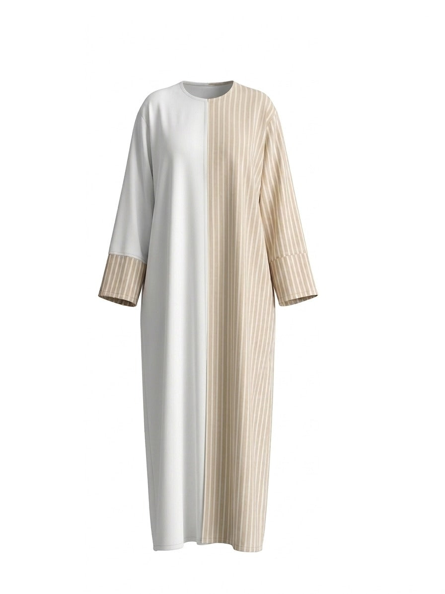 White Latte Abaya