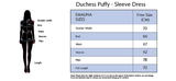 Duchess Puffy-Sleeve Dress