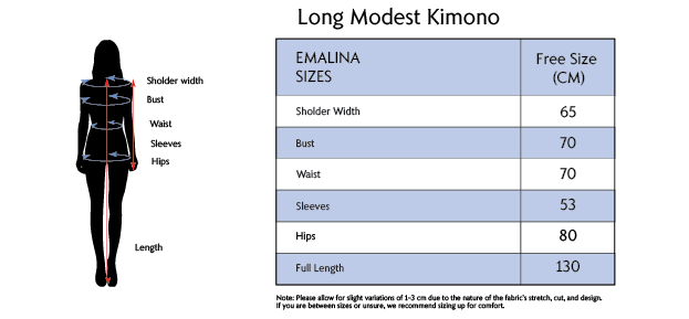 Long Modest Kimono