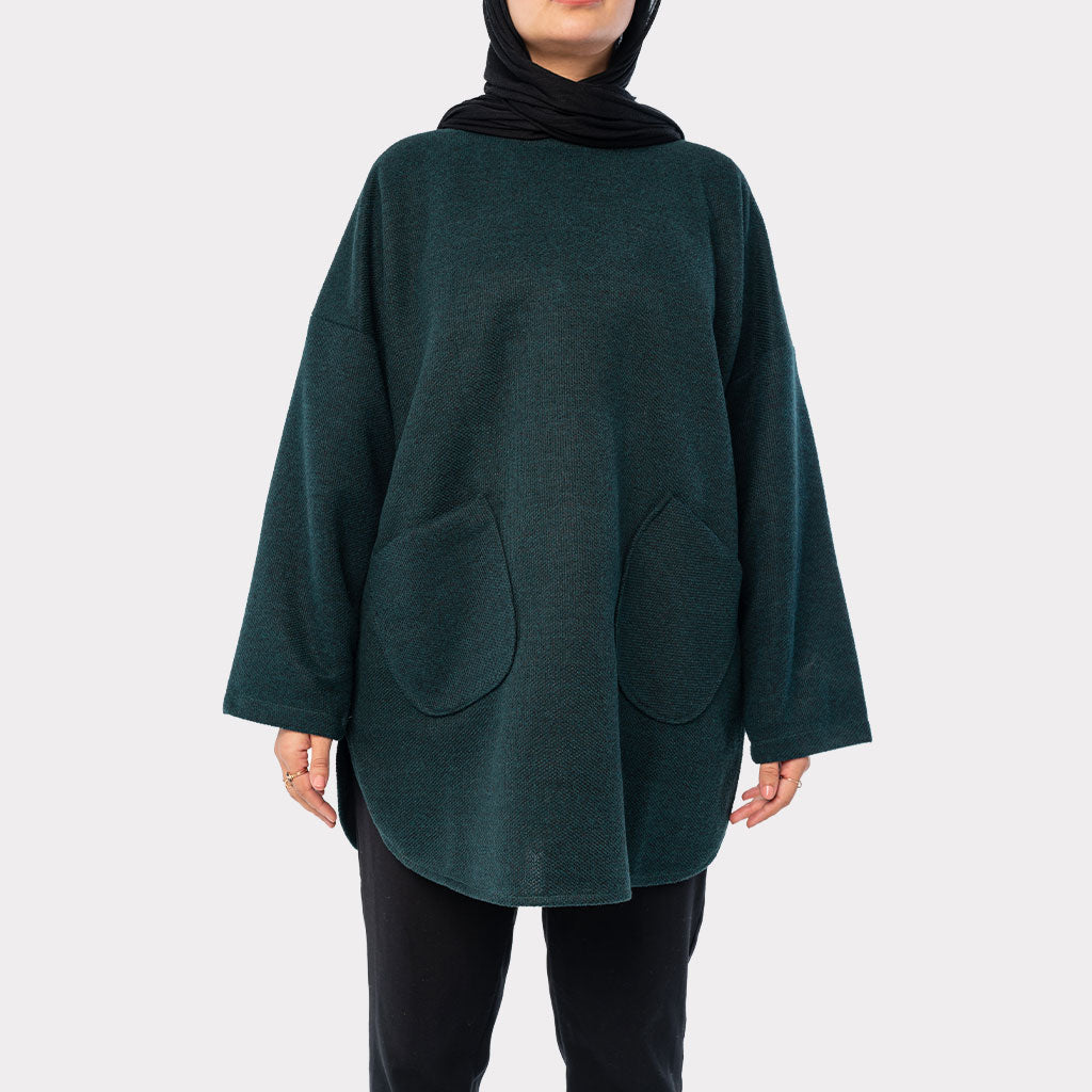 Oversized Pocketed Sweater