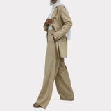 Executive Bloom Linen Pants